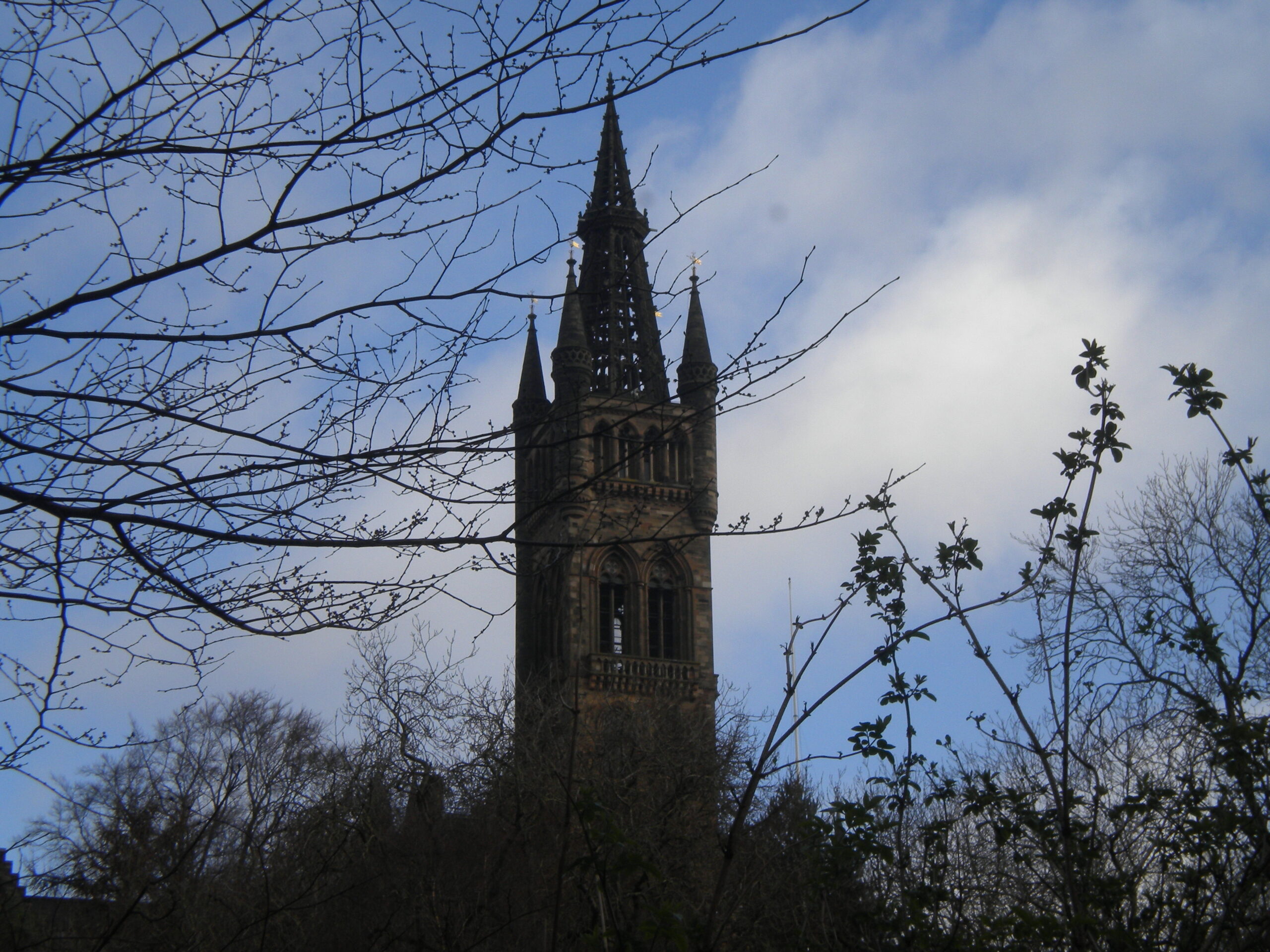 Another picture of the spire of the Kelvingrove museum