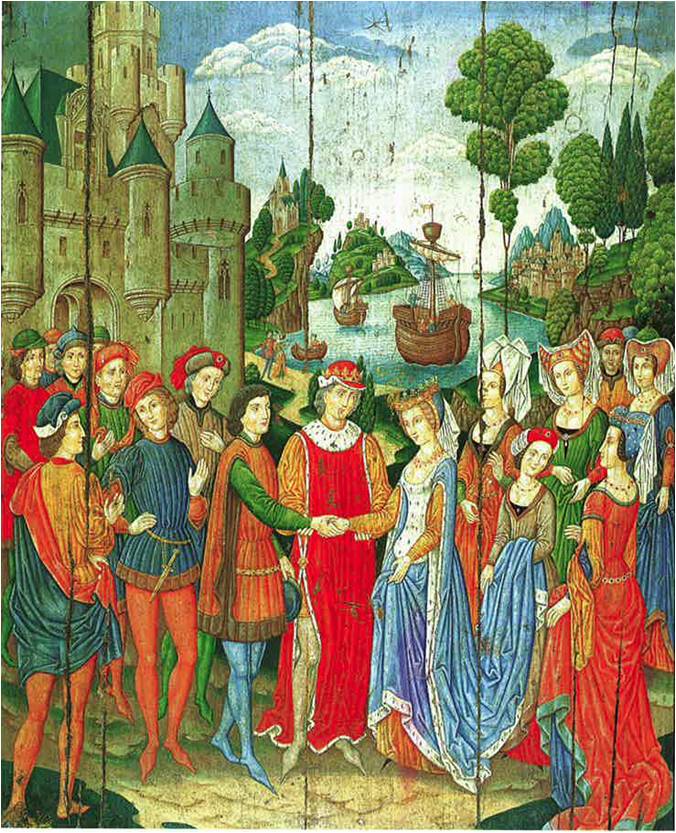 This image depicts The Spanish Forger's forged painting known as the "The Betrothal of St. Ursula".