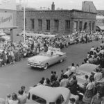 Homecoming Parade during the 1950s (exact date and year unknown.)