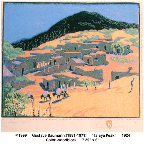 Gustave Baumann, Talaya Peak, 1924