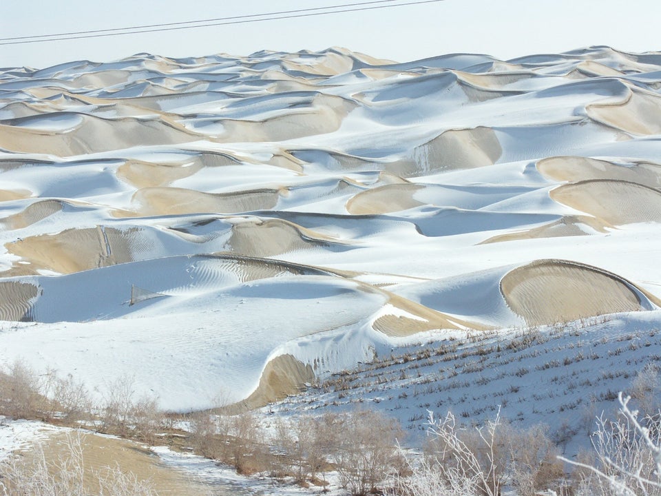 snow in the desert